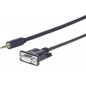 Cabo serial Vivolink PROMJDSUB9-25 preto 25 m 3,5 mm D-Sub (DB-9)