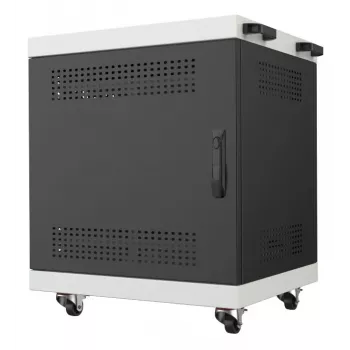 Armário para portáteis Lanview LVR14U6555BL 14U montável em rack para portáteis