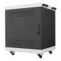 Armário para portáteis Lanview LVR14U6555BL 14U montável em rack para portáteis