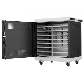 Armário para portáteis Lanview LVR14U6555BL 14U montável em rack para portáteis