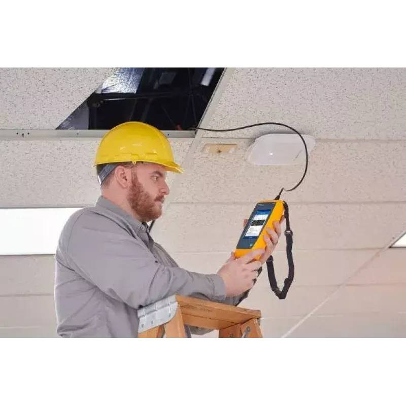 Testador de rede Fluke LinkIQ preto azul laranja RJ-45 305 m