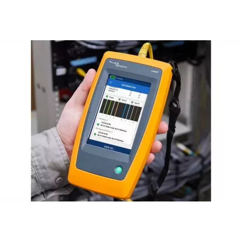 Testador de rede Fluke LinkIQ preto azul laranja RJ-45 305 m