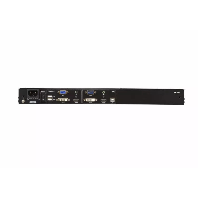 Consola rack ATEN CL3800NW 47 cm (18,5 polegadas) 1920 x 1080 píxeis metal, plástico preto 1U
