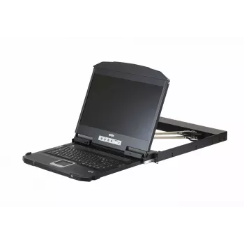 Consola rack ATEN CL3800NW 47 cm (18,5 polegadas) 1920 x 1080 píxeis metal, plástico preto 1U