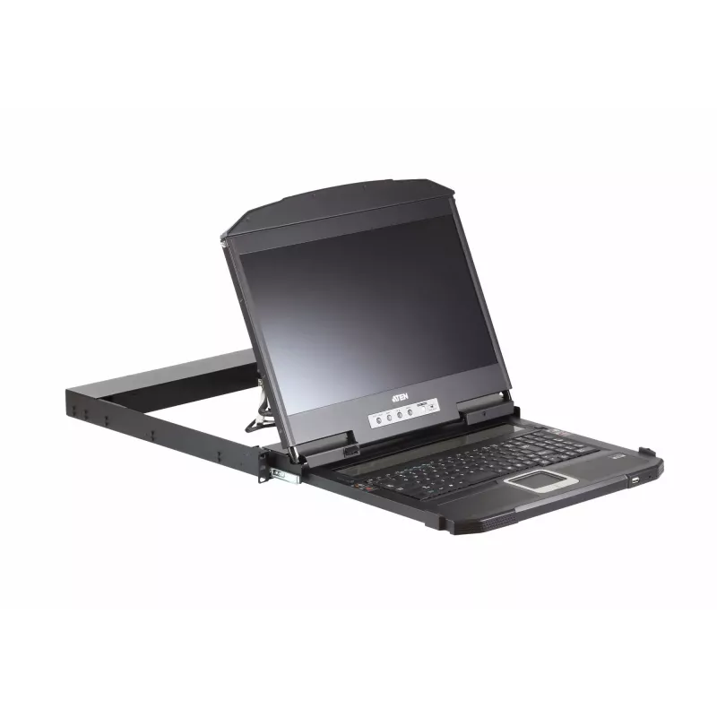 Consola rack ATEN CL3800NW 47 cm (18,5 polegadas) 1920 x 1080 píxeis metal, plástico preto 1U