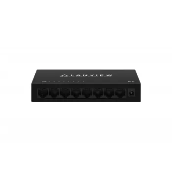 Switch não gerido Lanview LVN-DESK-8PORT-1G — switch Ethernet de secretária de 8 portas 1 Gbps