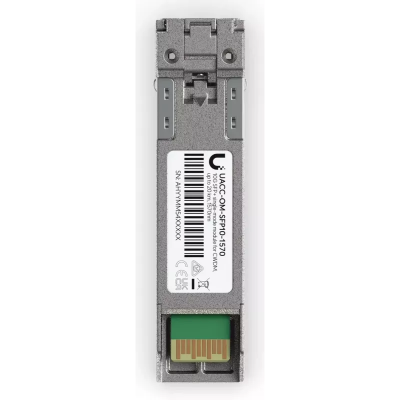 Ubiquiti UACC-OM-SFP10-1570 módulo transceptor SFP+ de fibra ótica, 10G CWDM, monomodo, 1570 nm, 20 km, LC UPC duplex
