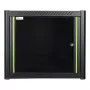 Rack de parede LOGON RWP09U56BL 9U preto fechadura com chave