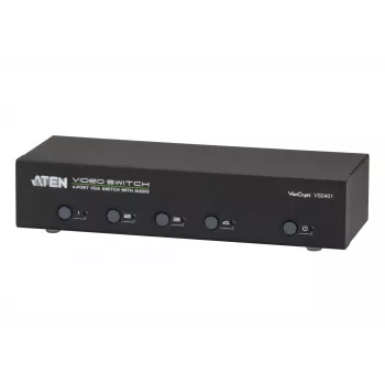 ATEN AT-VS0401, VGA, metal, preto, 65 m, 300 MHz, 1920 x 1440 píxeis