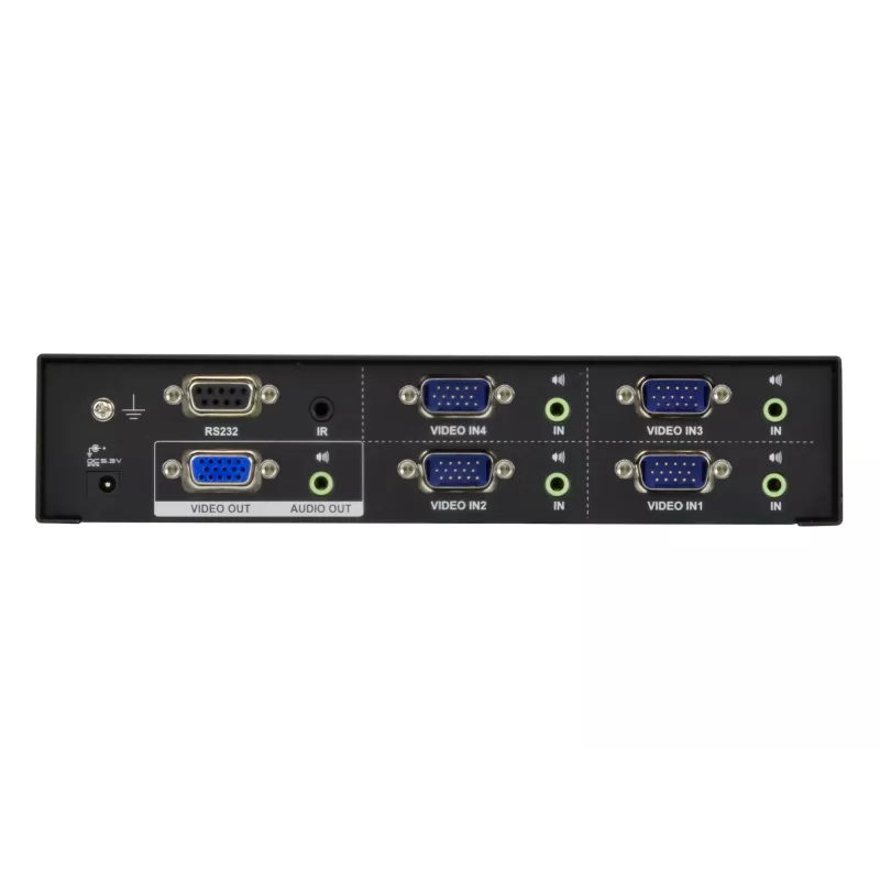 ATEN VanCryst VS0401 comutador de áudio/vídeo VGA de 4 portas