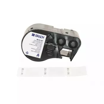 Etiqueta autoadesiva para impressora Brady M4-91-427 preto branco vinil 2,54x3,81cm