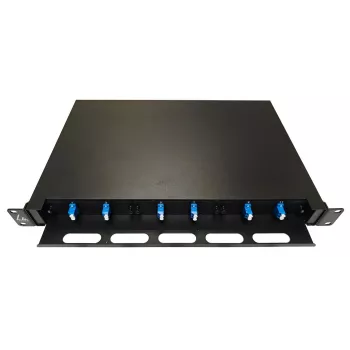Lanview LVO-101010 Painel deslizante de fibra ótica ODF, LC SM OS2, 12 fibras, 1HE