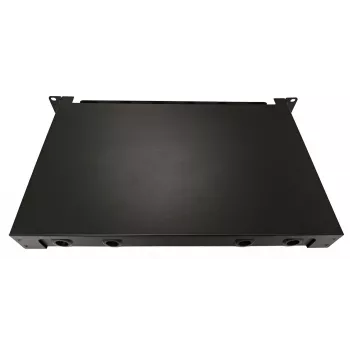Painel de patch de fibra ótica ODF deslizante Lanview LVO-101015, 1U, 24 fibras, LC, SM OS2