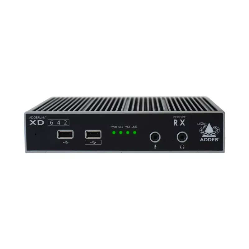 Extensor KVM transmissor e recetor ADDER XD642P-DP com fios 4000 m