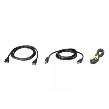 Cabo KVM ATEN 2L-7D02UHX3 1,8 m USB HDMI