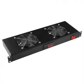 Painel de ventoinhas LOGON RAF300BL preto 2 ventoinhas