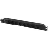 Unidade de distribuição de energia (PDU) Lanview LVR-3MIEC-LIC-SCH8 8 saídas AC 1U preto