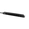 Unidade de distribuição de energia (PDU) Lanview LVR-3MSCH-LIC-SCH8 8 saídas AC 1U preto