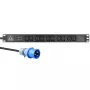 Unidade de distribuição de energia (PDU) Lanview LVR-3MIEC-AMP-10C13 10 saídas AC 1U preto
