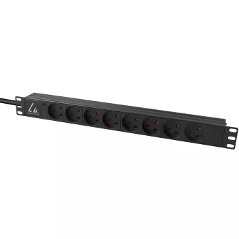 Unidade de distribuição de energia (PDU) Lanview LVR-2MDK-LIC-DK8 8 saídas AC 1U preto