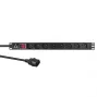 Unidade de distribuição de energia (PDU) Lanview LVR-2MSCH-SW-C13-8 8 saídas AC 1U preto