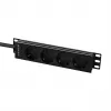 Lanview LVR-2MSCH-LIC-SCH4 régua de tomadas de 10 polegadas com 4 tomadas Schuko