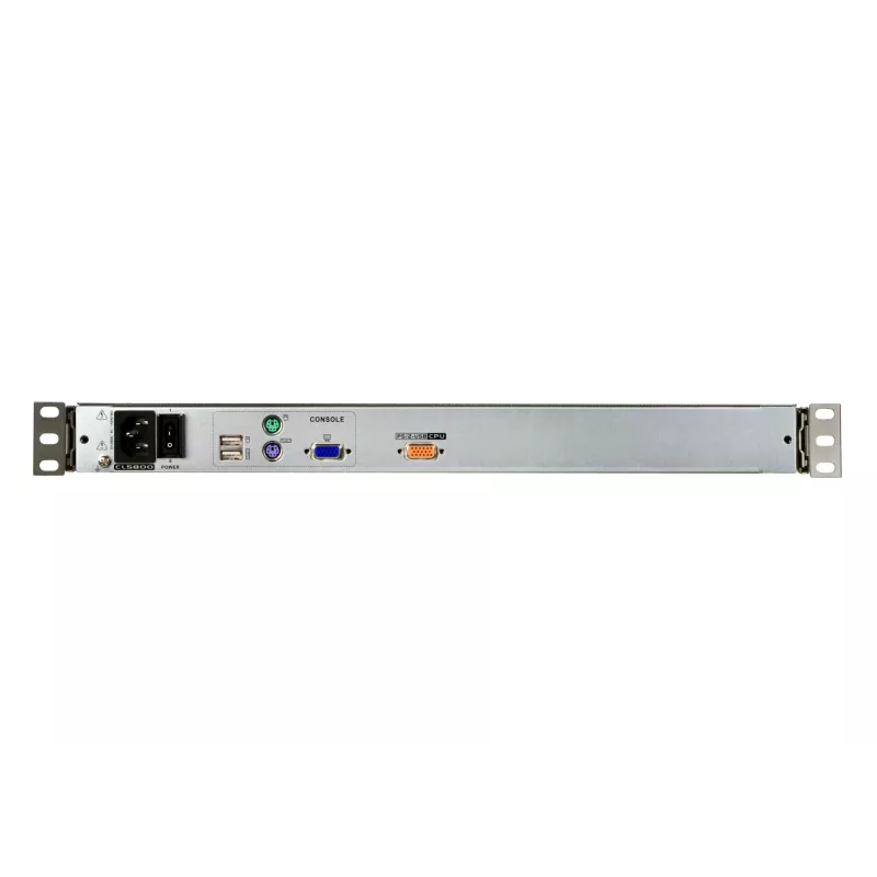 Consola de rack ATEN CL5800N 19 polegadas (48,3 cm) LCD 1280x1024 VGA USB/PS/2 teclado e rato metal 1HE preto