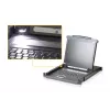Consola de rack ATEN CL1000M 43,2 cm (17 polegadas) 1280 x 1024 píxeis metal, plástico preto 1U