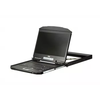 Consola de rack ATEN CL3700NW 47 cm (18,5 polegadas) 1920 x 1080 píxeis metal, plástico preto 1U