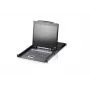 Consola de rack ATEN CL1308N 48,3 cm (19 polegadas) 1280 x 1024 píxeis metal, plástico preto 1U