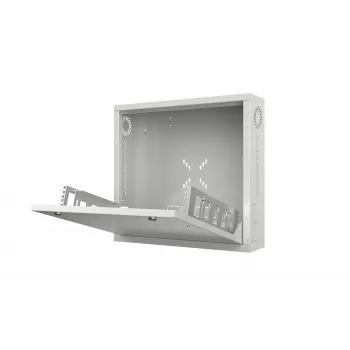 Armário rack Lanview RWSLMWH1-NS 2U rack de montagem em parede branco