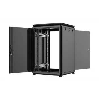 Armário rack Lanview RDL16U66BL 16U preto 600 kg IP20