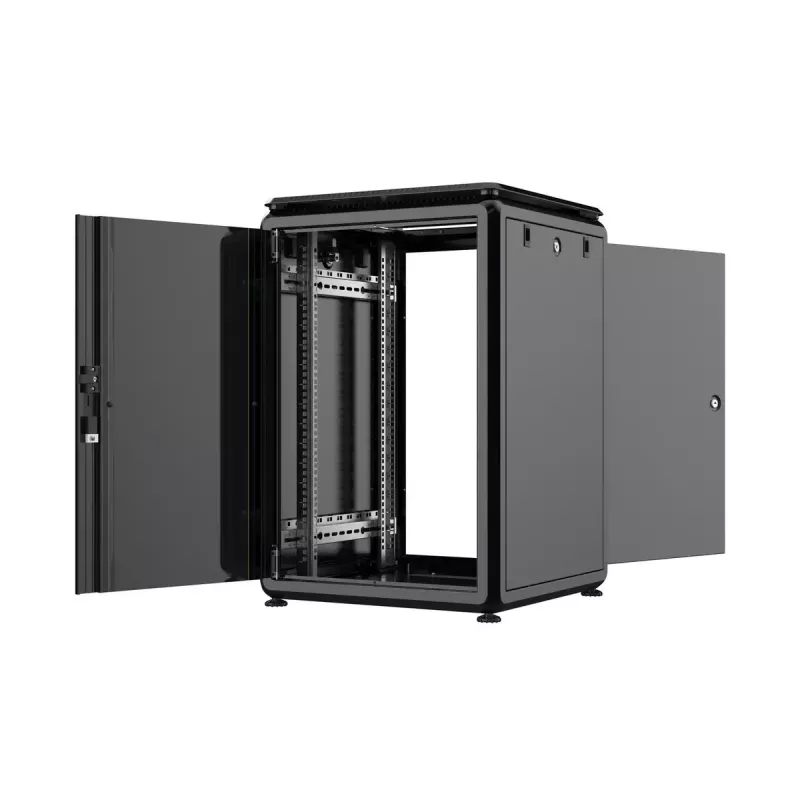 Armário rack Lanview RDL16U66BL 16U preto 600 kg IP20