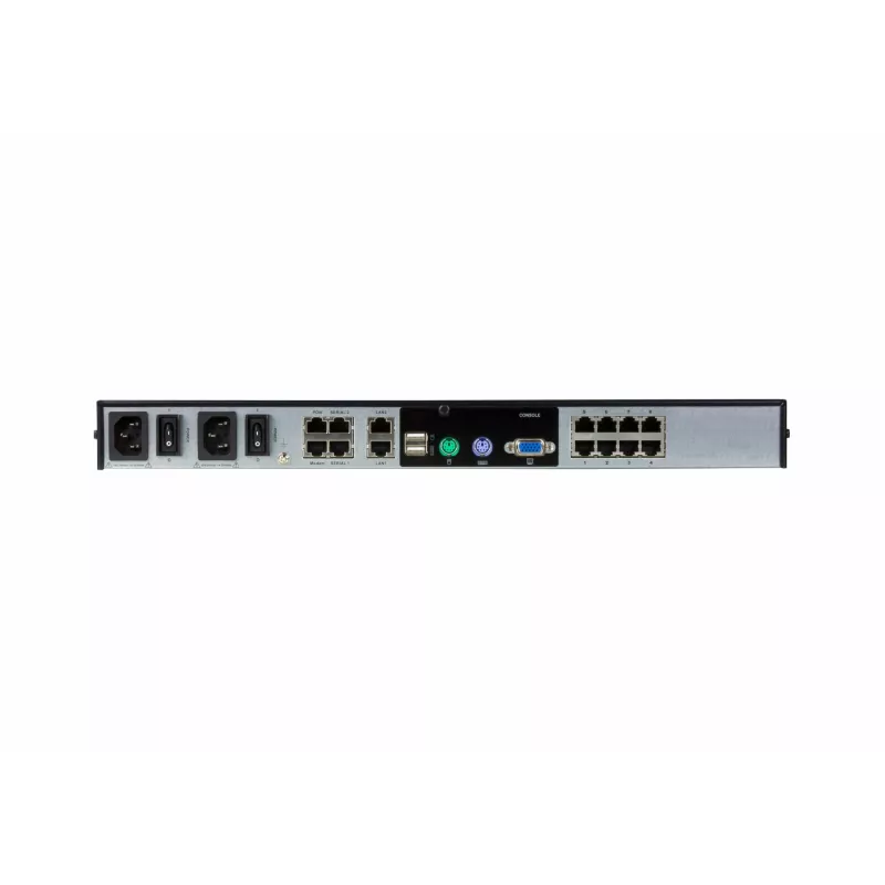 ATEN Switch KVM over IP 8 portas 2 bus CAT5e/6, LUC (Laptop USB Console), com áudio e suporte de Virtual Media