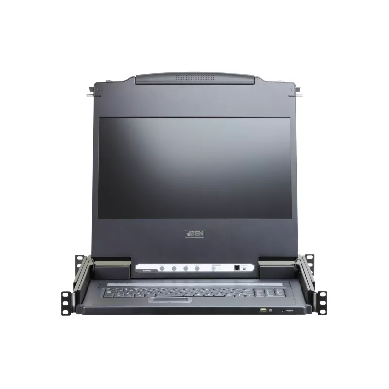 Switch KVM ATEN CL6700MW montagem em rack preto USB 1920x1080