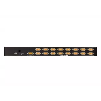 ATEN Switch KVM USB/PS2 VGA 16 portas, 2048 x 1536 píxeis, QXGA, montagem em rack, 6,5 W, 1U, preto