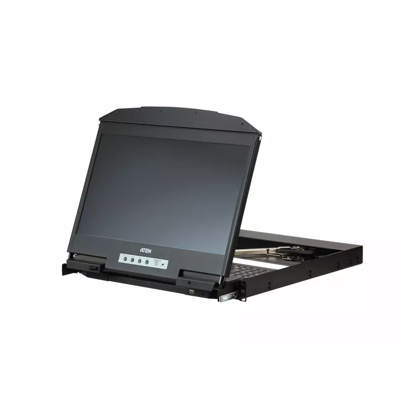 ATEN CL3800NW consola rack 47 cm (18,5 polegadas) 1920 x 1080 píxeis metal, plástico preto 1U
