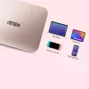 ATEN UH3235 mini dock ultracompacto USB-C 4K com passagem de energia