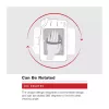 Pega RAM Mounts GDS Roto-Mag preta compósito 8 polegadas