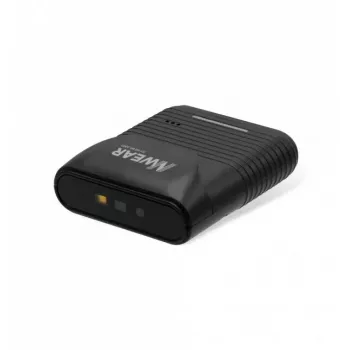 Leitor de Códigos de Barras Portátil Newland WD2 1D/2D CMOS Preto Com Fio Sem Fios