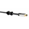 Vivolink VLDG22-B Passa-cabos de secretária para orifício de 22 mm, alumínio, preto
