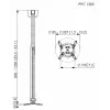 Suporte de teto para projetor Vogel's PPC 1585 prateado