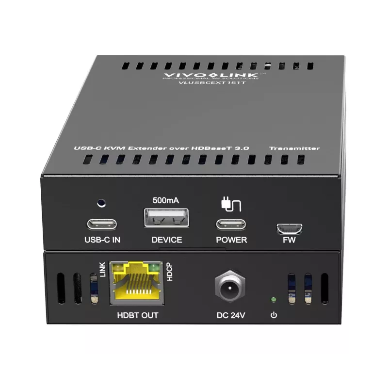 Extensor KVM Transmissor e Recetor Vivolink VLUSBCEXT151 HDMI USB com fios 70 m