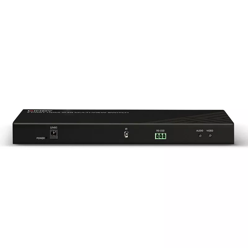 Lindy 9 Portas HDMI 10.2G Comutador multi-view preto 30Hz