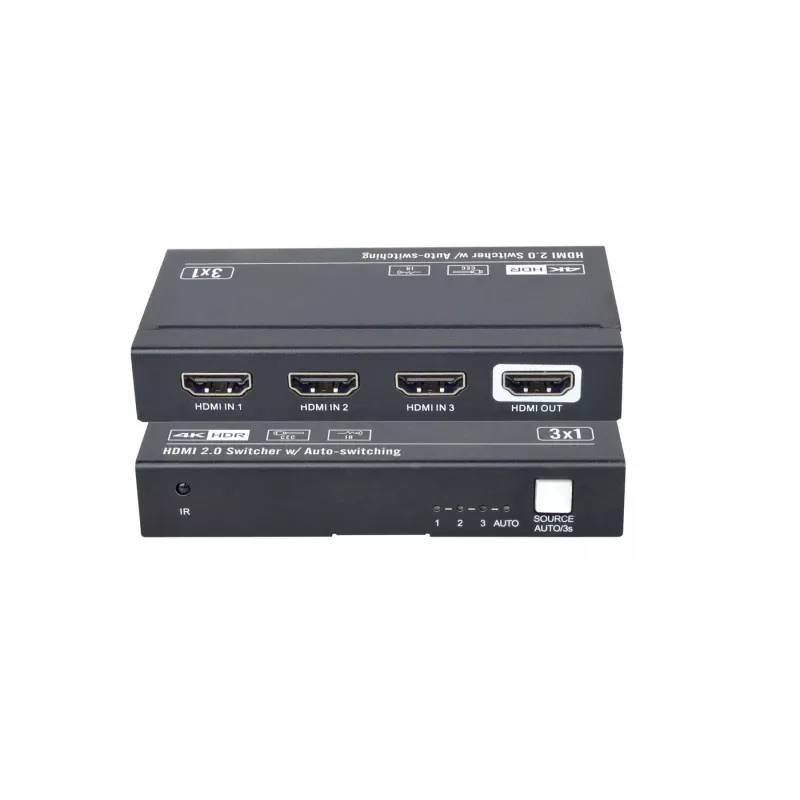 Comutador HDMI VivoLink VLSW131-8K 3x1 Seletor de entrada 8K@60Hz