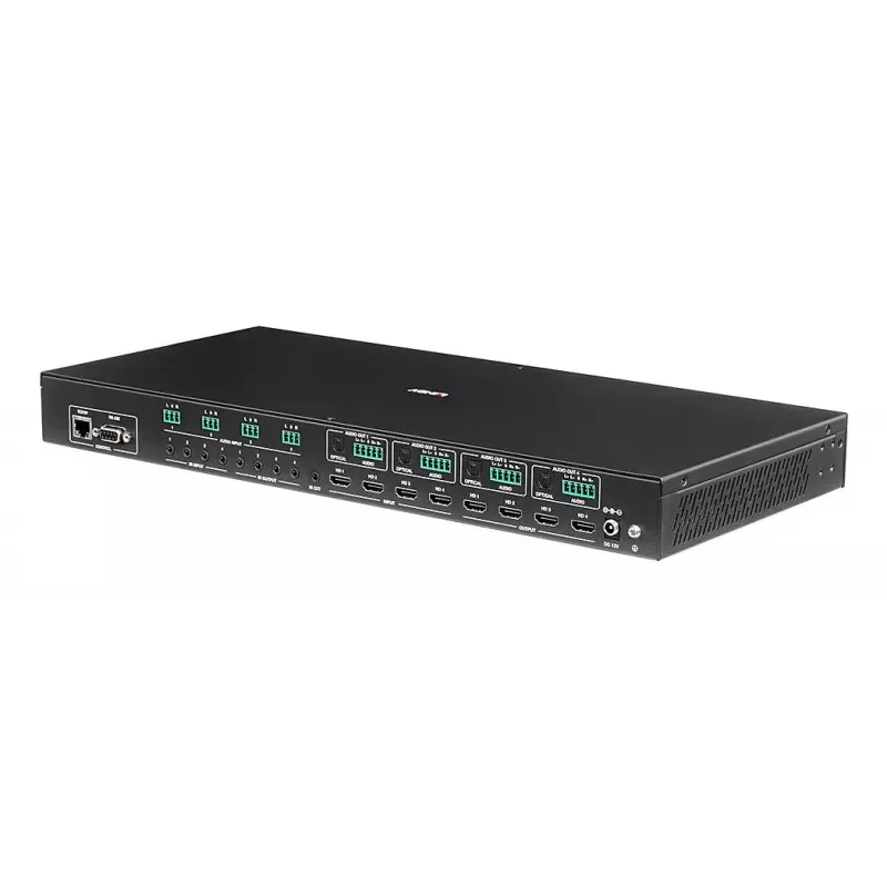 Comutador de matriz AV Lindy 4x4 HDMI 4K60 3840x2160 18 Gbit/s