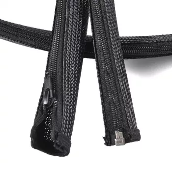 Manga de cabos Vivolink PROZIPSLEEVE1248 preta poliéster 1,2 cm 4800 mm