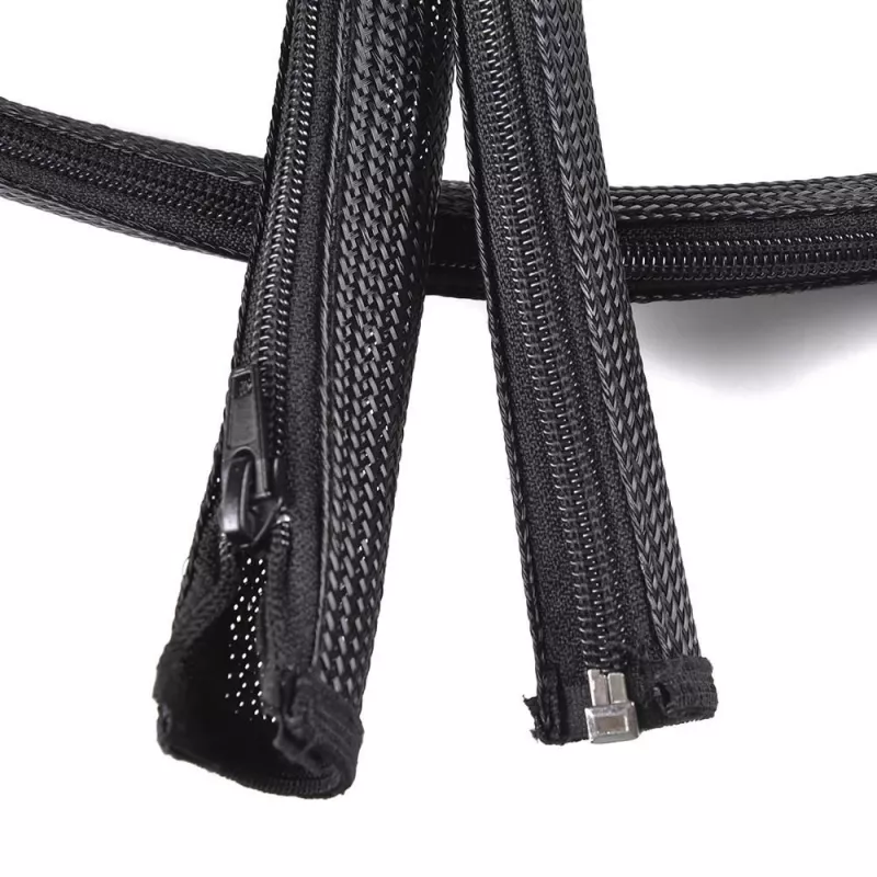 Manga de cabos Vivolink PROZIPSLEEVE2018 preta poliéster 2cm 1800mm
