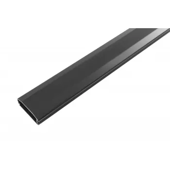 Calha de cabos reta VivoLink VLWL110B preta 660 mm de largura 60 mm de profundidade 20 mm de altura