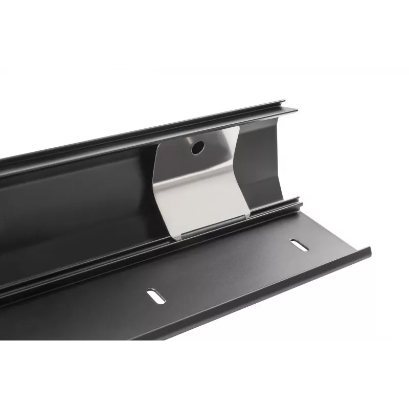 Calha de cabos reta VivoLink VLWL110B preta 660 mm de largura 60 mm de profundidade 20 mm de altura